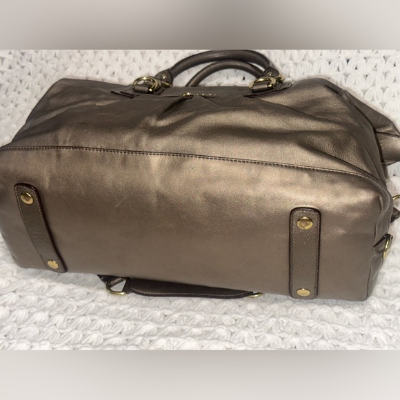 Coach Large leather Bronze Ashley convertible satchel - Picture 4 of 9